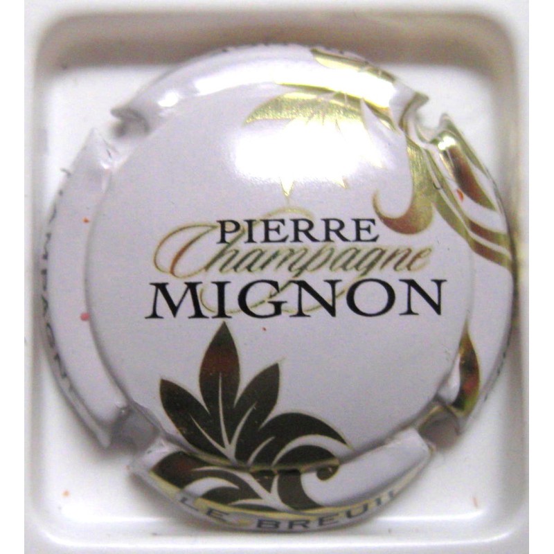 MIGNON PIERRE N°61J BLANC FEUILLE OR PALE