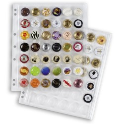 LEUCHTTURM ALBUM GRANDE CHAMP AVEC 7 FEUILLES TRANSPARENTES ENCAP COMPLET