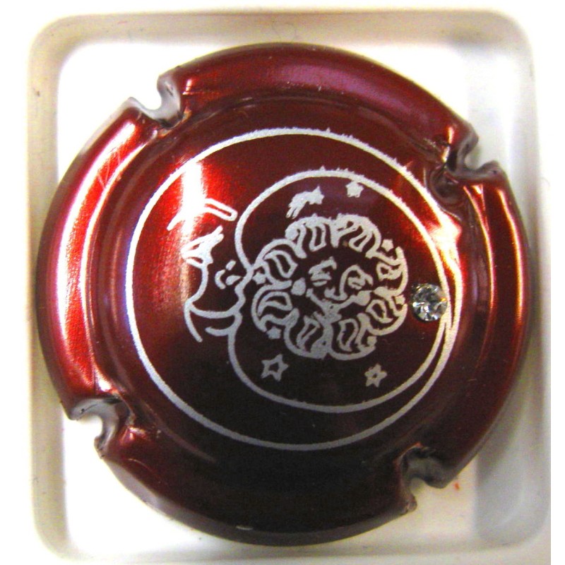 GENERIQUE LUNE ET SOLEIL BORDEAUX ET ARGENT