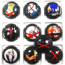 DE CASTELLANE N°77/86 SERIE FOND NOIR