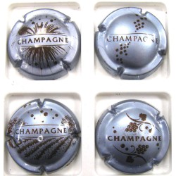 GENERIQUES N°0764/767 ARGENT BLEUTE ET MARRON