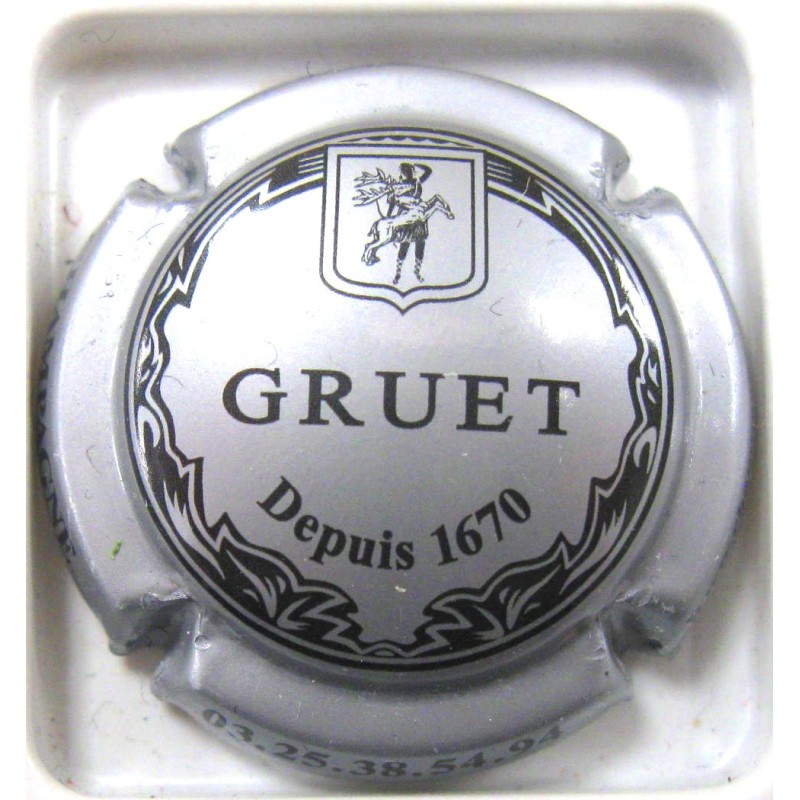 GRUET N°07 ARGENT ET NOIR