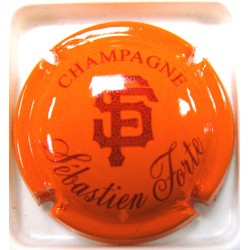 FORTE SEBASTIEN N°03D INITIALES ORANGE ET BORDEAUX