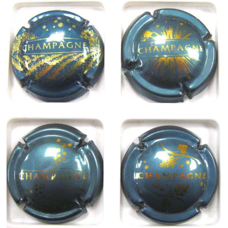 GENERIQUES N°0764A/767A VERT BOUTEILLE ET OR