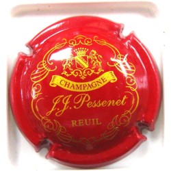 PESSENET J.J. LOGO ROUGE FONCE ET OR