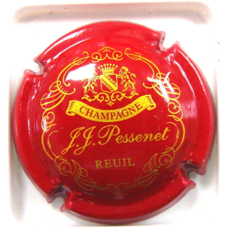 PESSENET J.J. LOGO ROUGE FONCE ET OR