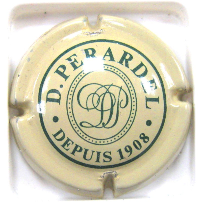 PERARDEL D. N°02 CREME ET VERT INFIME DEFAUT