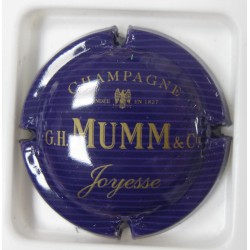 MUMM G.H.& C N°136A BLEU FONCE ET OR, STRIES FINES