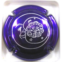 GENERIQUES LUNE VIOLET METAL ET ARGENT