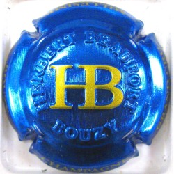 HERBERT BEAUFORT N°35 ESTAMPE BLEU ET OR