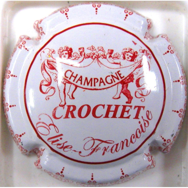CROCHET ET FILLES N°C14A BLANC ET ROUGE 