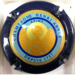 HENRI ABELE N°41A CONTOUR BLEU NOIR FOND BLEU PASTEL