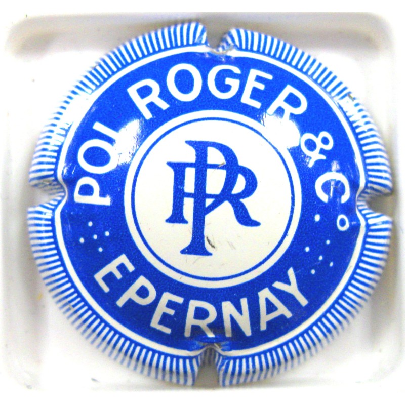 POL ROGER N°41 BLEU FONCE ET BLANC