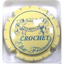 CROCHET ET FILLES N°C14B CREME ET BLEU