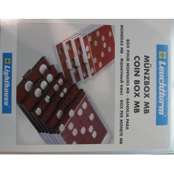 LEUCHTTURM MEDAILLIER 48 CASES BORDEAUX PAR 10 EXEMPLAIRES