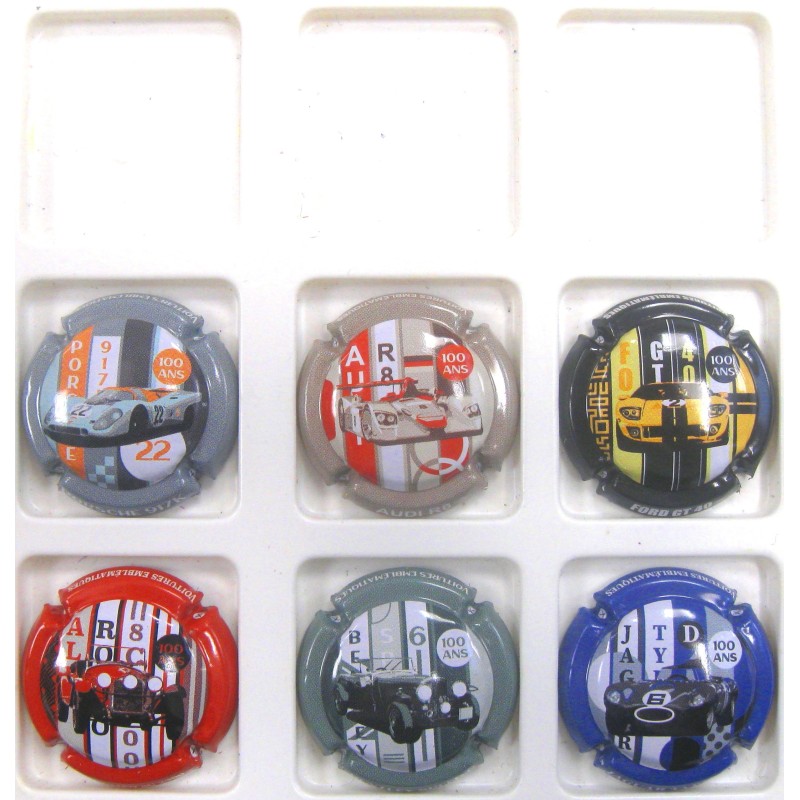 GENERIQUES AUTOS DE LEGENDE LA SERIE DE 6 CAPSUES