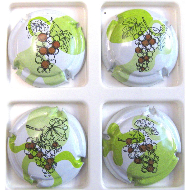 GENERIQUES GRAPPE SUR FOND VERT ET BLANC