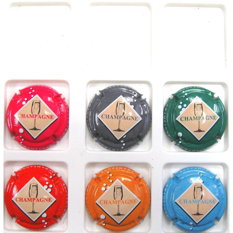 GENERIQUES ETIQUETTE LA SERIE DE 6 CAPSULES