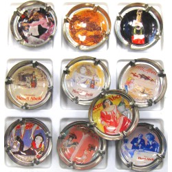 ABELE HENRI N°01B/10B IMPRIMEES AU VERSOS