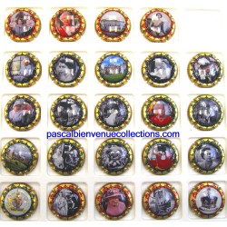 GENERIQUES ELISABETH II 24 CAPSULES  CONTOUR OR LIMITE A 100 SERIES