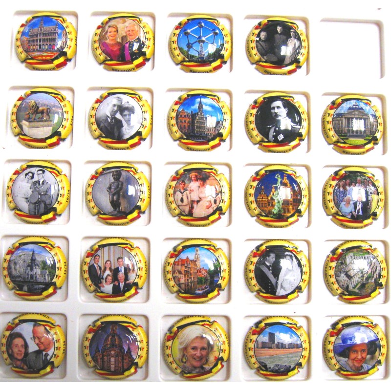 GENERIQUES LA BELGIQUE CT JAUNE DE 1/24 A 24/24