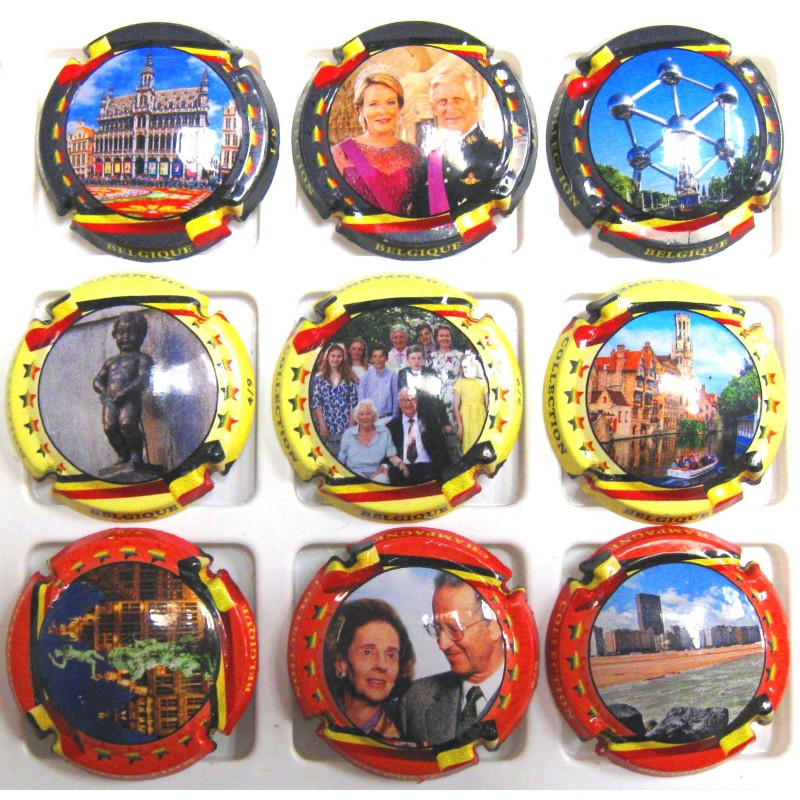 GENERIQUES LA BELGIQUE JEROBOAMS DE 1/9 A 9/9