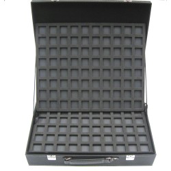MALLETTE BOITE A CAPSULES NOIRE POUR 640 PLAQUES DE MUSELETS