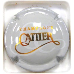 CATTIER N°32C GRIS CLAIR, BLANC ET OR 